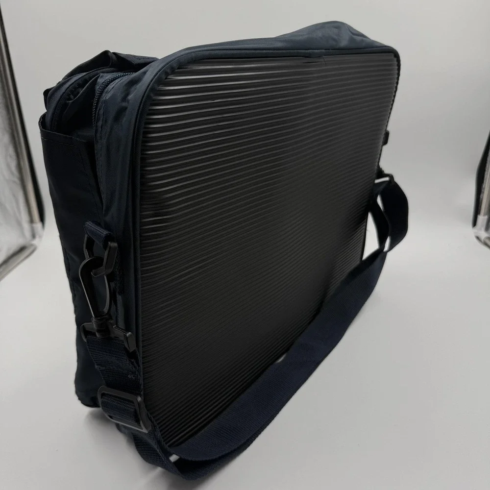 Paul & Shark Laptop Bag Mens Large Blue Yachting Nautical Flag Crossbody Travel
